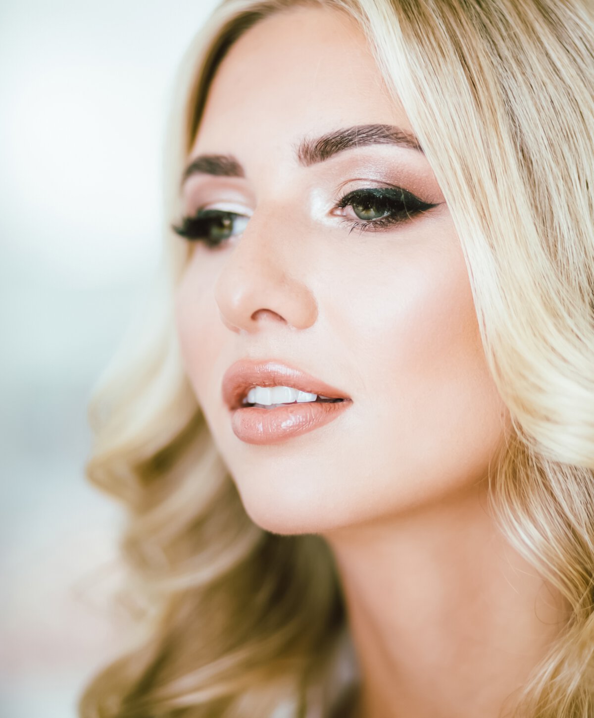 Los Angeles non surgical facelift model with blonde hair