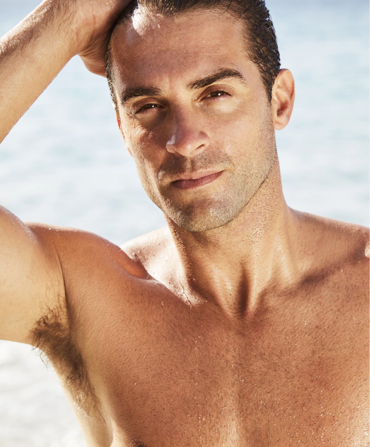 Los Angeles botox for men model with brown hair